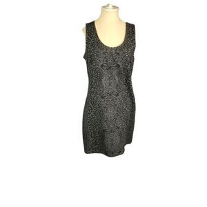 Athleta Sleeveless Patterned dress Gray/Black Animal Mob wife medium
